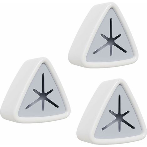 Crochet Triangulaire, Accroche Porte Torchon Cuisine, pour la Maison Cuisine les Serviettes Torchons Gants de Toilette les Chiffons Pas de perçage nécessaire, 3 pcs (1/5)