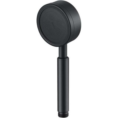 High-Pressure Shower Head in 304 Stainless Steel, with Holder, Shower Head for Bathroom, Easy Installation - Black (1/4)