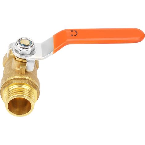 Kugelhahn aus Messing, Außen- und Innengewinde 1/2" BSP DN15 (1/5)