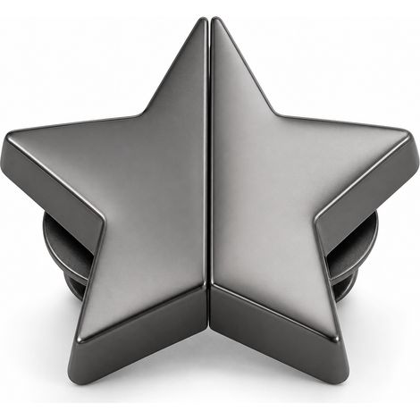 Attache rideau magnétique étoile gris canon pour salon chambre (1/5)