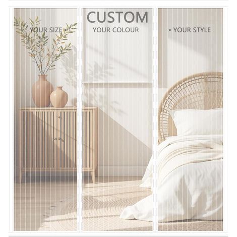 Moustiquaire Porte sur Mesure – Rideau Magnétique Personnalisable pour Porte Fenêtre, Baie Coulissante et Porte d'Entrée – Anti-Moustiques et Insectes – Sans Perçage, Installation Facile (1/5)