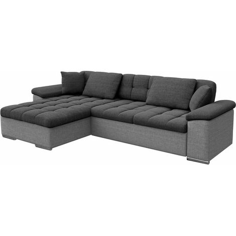 Sofá rinconero Comfivo Mica I, Lux 05 + Lux 06, Función de descanso, Almacenaje, 277x158x76cm, 0 (1/5)