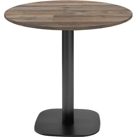Table ronde Ø 70 cm - modèle Round vieux plancher (1/4)