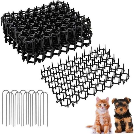 Tapis Répulsif Chat - 6 pièces, Tapis Répulsif Chat Anti-Morsure + 10 Ancrages - Pour Protection Zone (1/5)