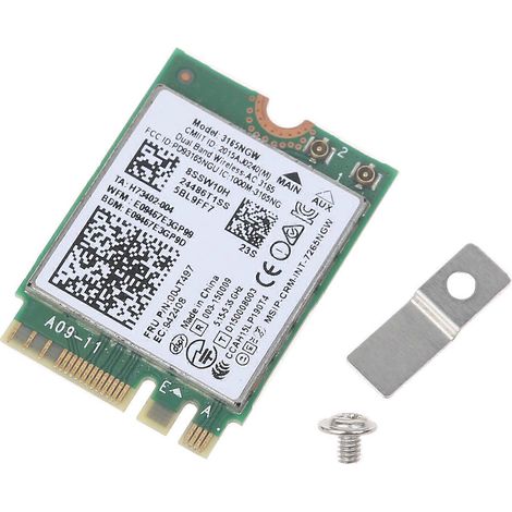 00JT497 3165NGW Netzwerkadapter BT4.0 5GHz 2.4GHz für Windows 10 WLAN-Karte (1/5)