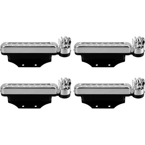 NUOBESTY Lot de 4 Feux Jour à LED Blanc Brillant Énergie Éolienne (1/5)