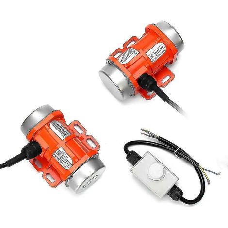 Moteur vibrant 15 W/30 W 220 V à vitesse réglable, compatible avec machine d'alimentation, machine à béton projeté, machine à laver + variateur de vitesse. (1/5)