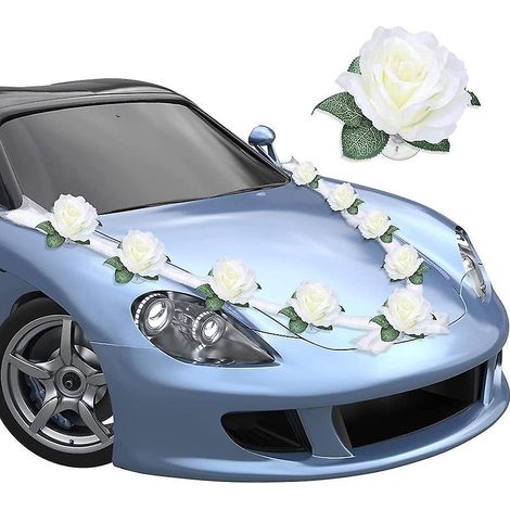 dcoration De Voiture De Mariage, Dcoration Fleur De Marie Voiture De Mariage De Ruban Romantique Dcoration Pour Mariage Engagement Fournitures De (1/5)