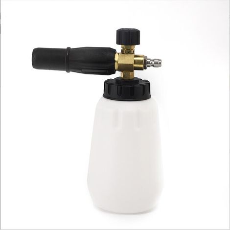 1L Pistolet à Mousse, Buse réglable Lance De Mousse De Neige Accessoire Nettoyeurs Haute Pression - Pot en mousse PA haute pression (1/5)