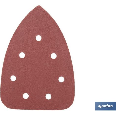 Pacchetto di 5 fogli abrasivi per levigatrice Mouse 100 x 140 mm G 180 (1/4)