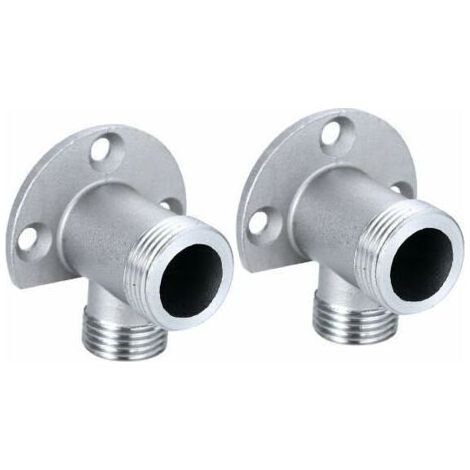 Kit d'installation pour connecter le tuyau pour robinet apparent. système de douche extérieur. mitigeur thermostatique. conversion encastré en surface (1/5)