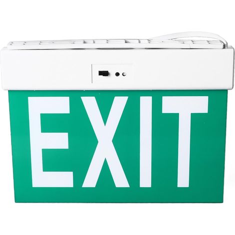Panneau de Sortie de Secours à LED Panneau de Sortie en Acrylique Transparent Accrocheur avec Lumière pour Caméra de Construction Utilisation Intérieure Poignée AC85-265V Fournissant un