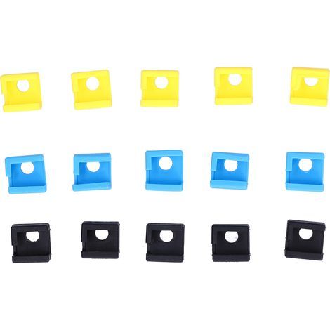 Manchon de Chaussette en Silicone MK8, Bloc de Chauffage Imprimante 3D Longue Durée Noir/Jaune/Bleu pour Entreprise pour Usine (1/5)