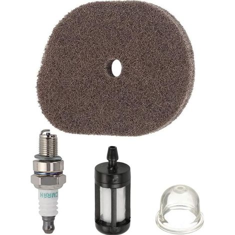 Filtre à air, bougie d'allumage, filtre à carburant, poire d'amorçage pour débroussailleuse STIHL FS40 FS50 FS56 FS70 FC56 FC70 KM56 HT56C, filtre à air de rechange n° 4144 124 2800 (1/4)