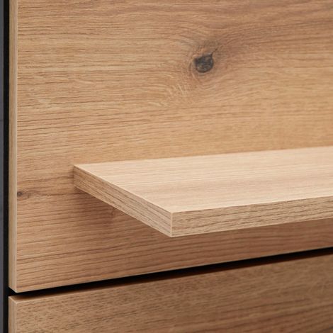Mömax Wandboard Mateo Schwarz/Eichefarben (1/5)