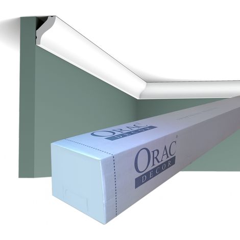 Carton complet de 90m CB500 Corniches plafond Orac Decor - 2,5x1,8x200cm (h x p x L) - polystyrène (1/2)