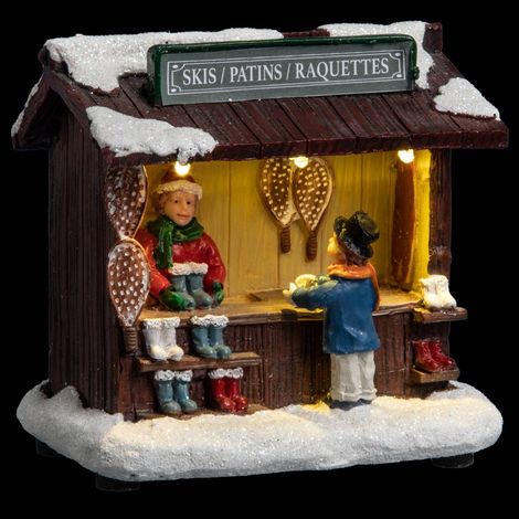 Village de Noël lumineux Stand de marché - Feeric Christmas