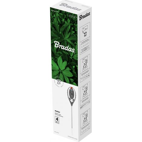 Contatore da giardino a 4 funzioni - LCD a righe bianche Bradas 8632 (1/3)