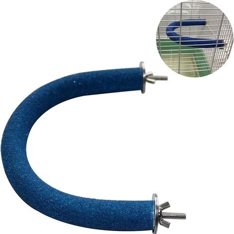 Perchoir En Bois - Forme U Avec Coin Incurvé - Pour Perroquets Cacatoès Aras Perruches Calopsittes - 1 Pièce (1/5)