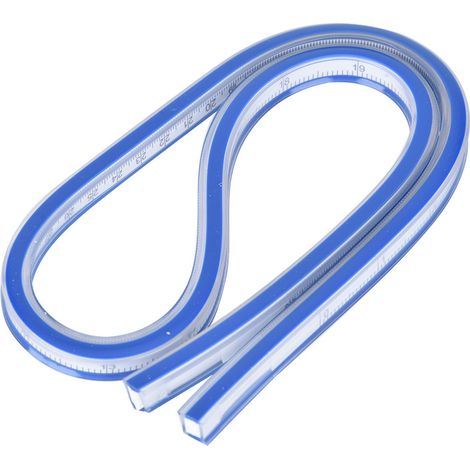 Règle Courbe Flexible - 60 Cm Plastique Souple - Pour Dessin Technique Et Couture - 1 Pièce (1/5)