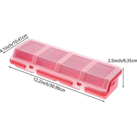 Boîte de rangement pour vis et pièces détachées, boîte de rangement, boîte à divers, bac basculant transparent, boîte de rangement organisée (1/4)