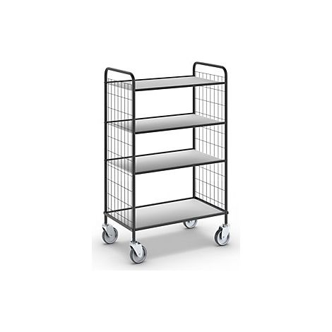 kaiserkraft Carrello a ripiani per ufficio lungh x largh x (1/2)