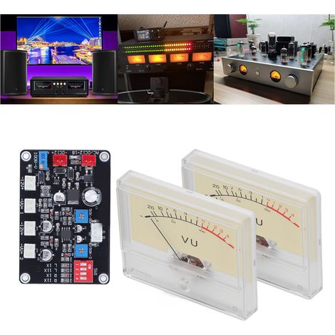 Carte de commande de VU-mètre haute précision pour préamplificateur DIY - Indicateur de niveau audio pour équipements audio (1/5)