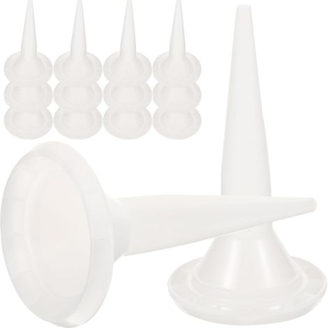 Embout de Buse de Calfeutrage Blanc en Plastique 50 Pièces Étanchéité, Résistant à L’usure, Montage Facile pour Équipements D’application de Colle (1/5)
