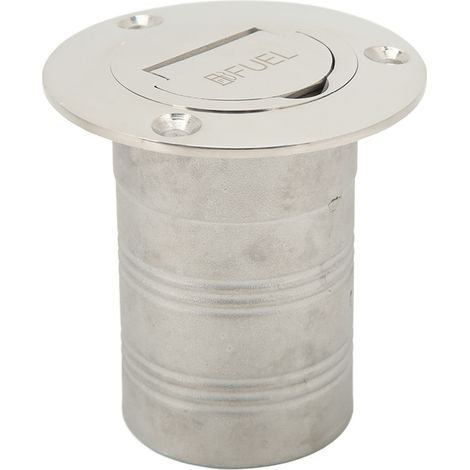 Quincaillerie marine à angle droit de type coquille en acier inoxydable 316, adaptée aux ports de ravitaillement de pont sans clé marins, goulots de remplissage de carburant de 50 mm (2 pouces). (1/5)