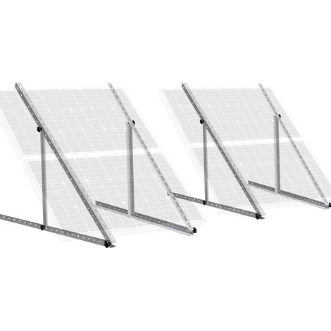 ECO-WORTHY 45" (114cm) Solarpanel-Neigungshalterungen mit einstellbarem Winkel für Boot, Wohnmobil, Dach, Off-Grid-System (45-Zoll-Lange)2 Stück (1/5)
