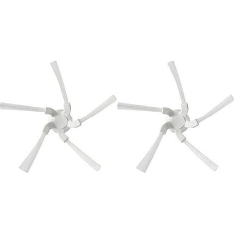 Brosse Latérale - 5 Bras - Compatible Aspirateur Robot Dreame W10 W10 Pro - Noir - Lot de 5 (1/4)