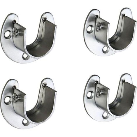 4 Pièces Support de Tube Rond 32mm en Acier Inoxydable (1/5)