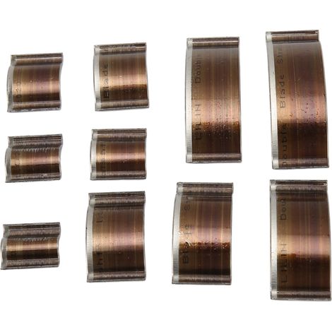 10 pièces Emporte-pièce en Cuir Forme Arc 1/4R Acier Carbone pour Portefeuilles Ceintures DIY