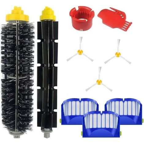 Accessoires kit pour iRobot Roomba 600 série 671 692 694 697 698 650 651 660 690 Rouleau de filtre à brosse balai Pièces de rechange (1/5)