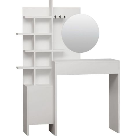 CALICOSY - Coiffeuse 10 étagères 1 porte H151 cm - MUP (1/4)