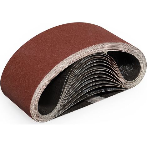 Bandes Abrasifs 75x457 mm-15 Pièces de 240 Grain Bande Ponceuse pour Ponçage et Polissage avec Ponceuse à Bande (1/5)