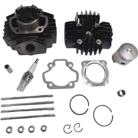 The cylinder of the PW50 motorcycle engine is compatible with the cylinder liners and pistons of the Yamaha engines PW50, PY50, QT50 and MA50. (1/4)