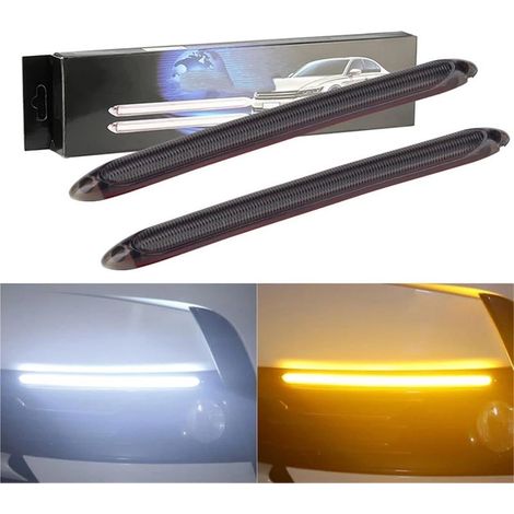 Clignotants LED 2 × Diurnes Voiture Clignotant Bande Coulant (1/5)