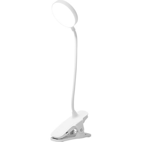 Lampe de lecture à clipser, alimentée par piles, lampe à clipser pour le lit avec 3 niveaux de luminosité, rechargeable par USB, lam (1/5)