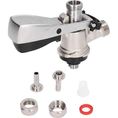 Cupla pentru butoaie de bere, Mmgoqqt, tip S, din alama si inox, G5/8, usor de instalat (1/5)