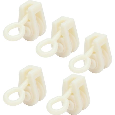 25 pièces Poulies Fixes pour Élevage, Accessoires de Poulie en Plastique pour Serres et Poulaillers Agricoles (1/5)