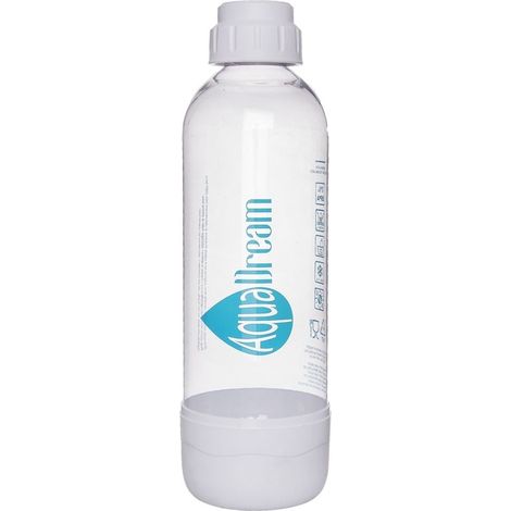 Transparente flasche zum karbonisieren und aufbewahren von getranken