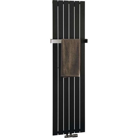 Sapho Colonna - Scaldasalviette 45x180 cm, 910 W, bianco, ardesia con struttura IR147 (1/4)