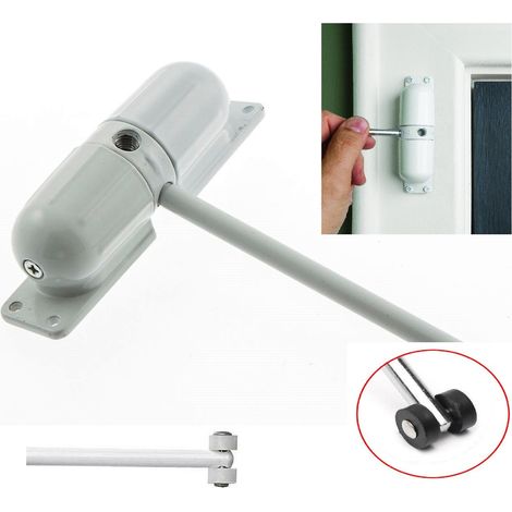 Chiusura a molla per porte (bianco).