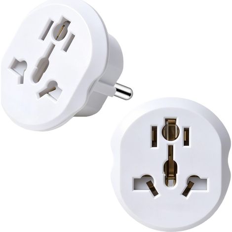 2 PCS Adaptateur Prise Anglaise vers France, UK to EU Adapter Universel (1/5)