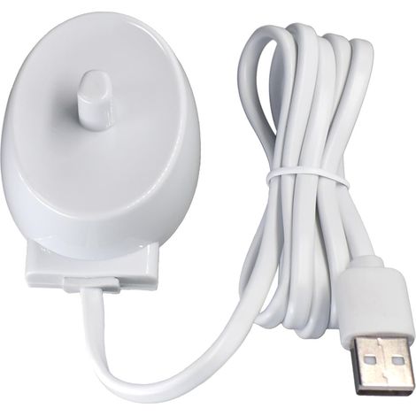 Estación de carga, cargador por inducción, resistente al agua, cable de alimentación, para cepillos de dientes Oral-B iO 3 4 5 6 (1/5)