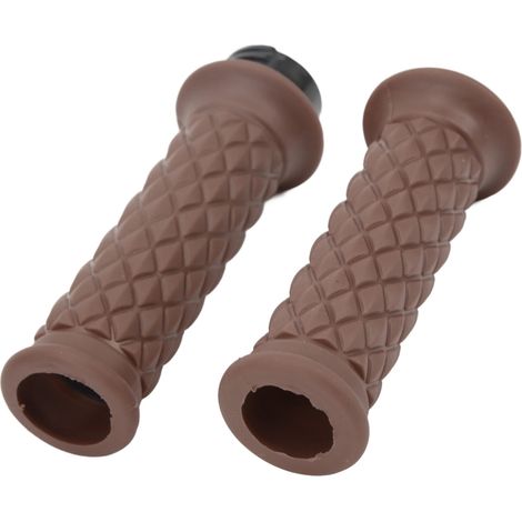 Poignées de guidon universelles 25 mm pour moto CBR600RR et CBR1000RR (1 paire), couleur marron. Compatibles avec les modèles CBR600RR et CBR1000RR. (1/5)