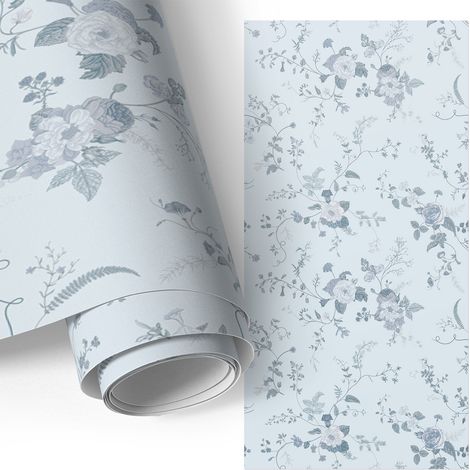 Klebefolie für Möbel - Möbelfolie - Selbstklebefolie - Küche folieren - Schrank folieren - Tischfolie - Blumenmuster 50x100 cm