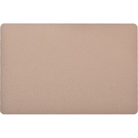 Platzset aus Leder — Wasserdichte und ölbeständige PU-Wärmedämmmatte — Wasserabweisendes Platzset — Untersetzer — Hitzebeständig — 45 x 30 cm (Kaffeebraun) (1/5)