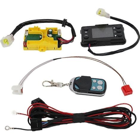 12V 5kW Standheizung, LCD-Bildschirm, Schalter, Fernbedienung, Steuereinheit, Sensor, Kabelsatz, Zubehör (1/5)